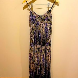 Floreat Pleated Floral Maxi Dress